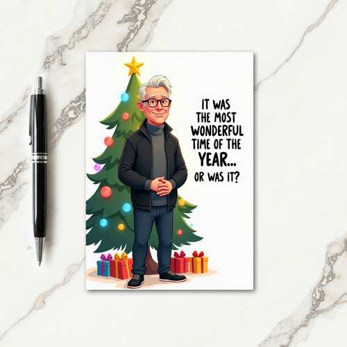 Wry Gentleman Christmas Card