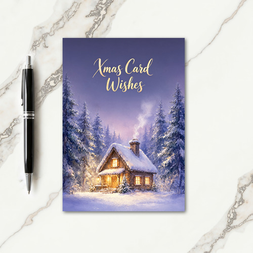 Xmas Card Wishes Card