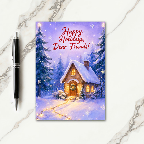 Xmas Card Wishes For Friends Card