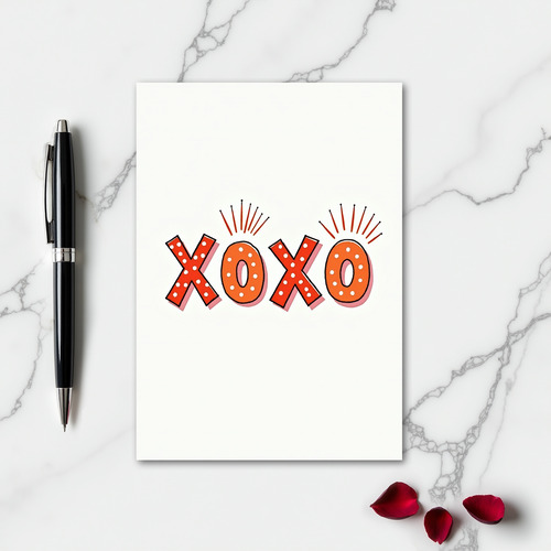 Xoxo Graphic Love Card