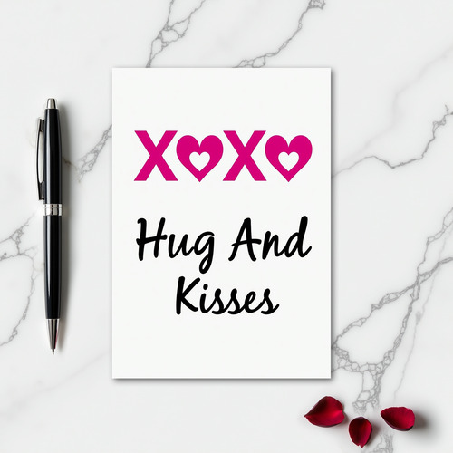Xoxo Heartfelt Kisses Card