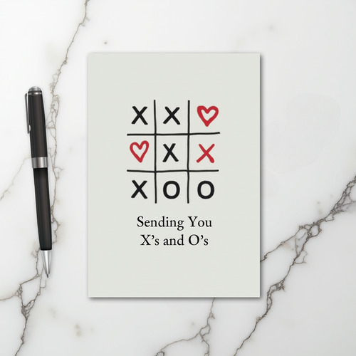 Xoxo Hugs Kisses Love Game Card