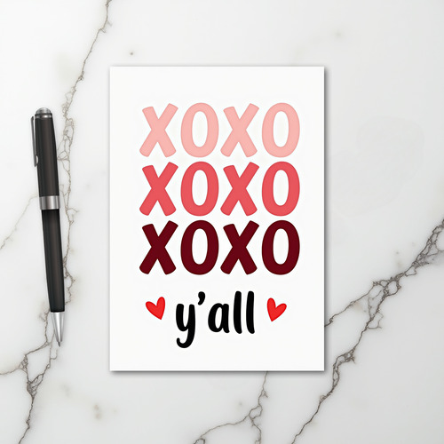 Xoxo Yall Love Card