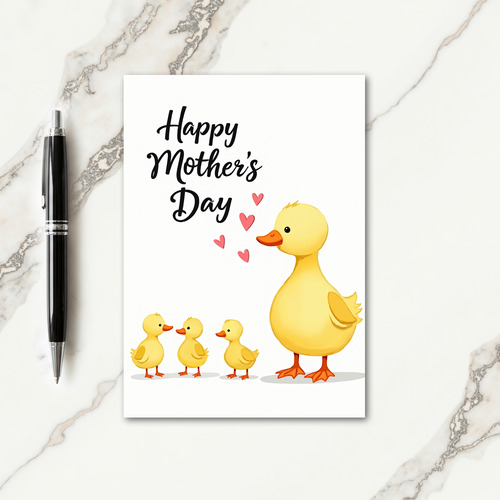 Yellow Bird Mothers Day Card