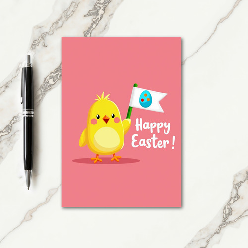 Yellow Bird Oval Pattern Card