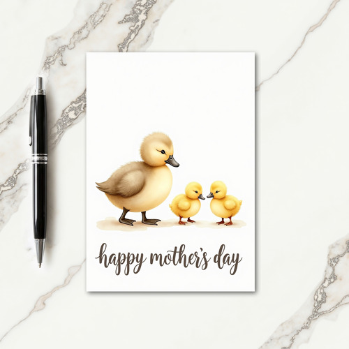 Yellow Birds Mothers Day Card