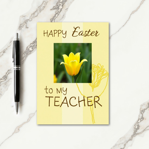 Yellow Bloom Thanks Card