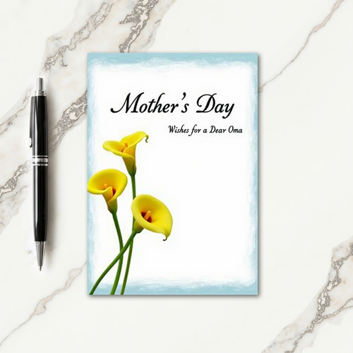 Yellow Blooms Mothers Day Card