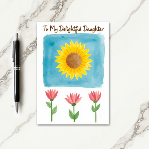 Yellow Blossom Affection Card