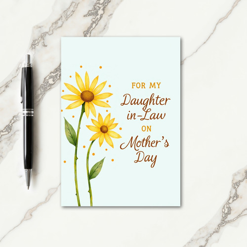 Yellow Blossom Day Wish Card