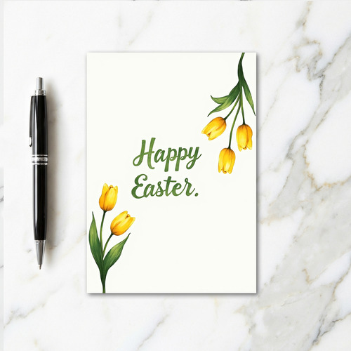 Yellow Blossom Easter Card