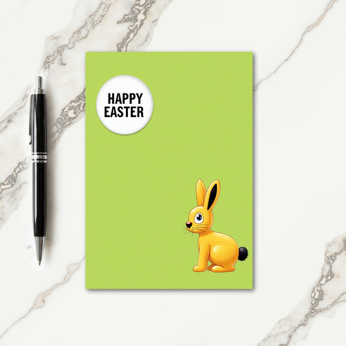 Yellow Bunny Springtime Card