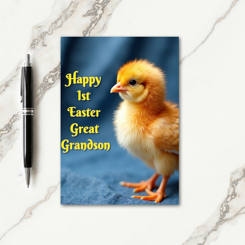 Yellow Chick Easter Card