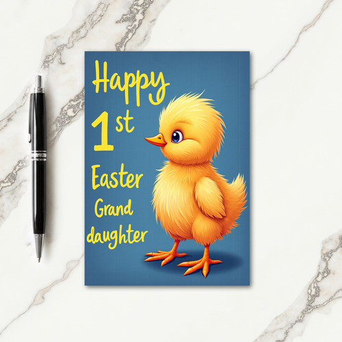 Yellow Chick First Easter Card