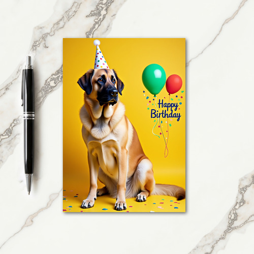 Yellow Dog Celebration Card