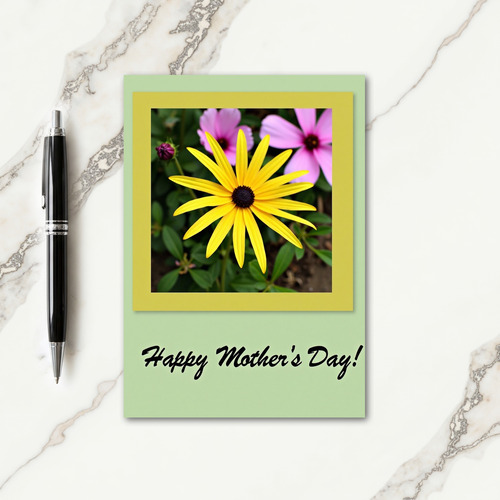 Yellow Floral Greeting Card