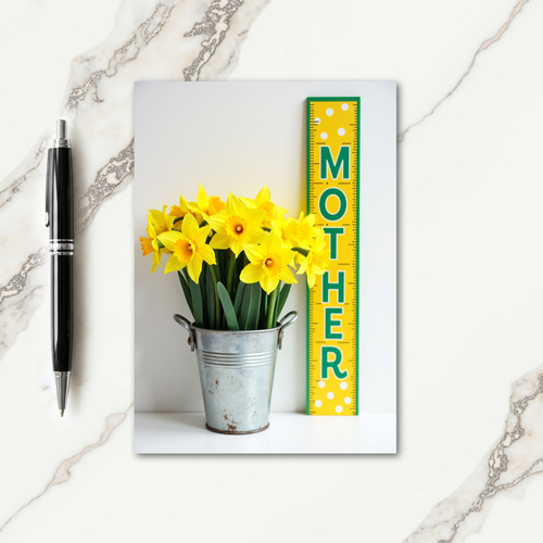 Yellow Floral Mother Love Card