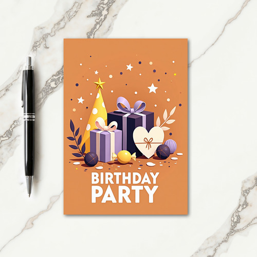 Yellow Hat Birthday Card