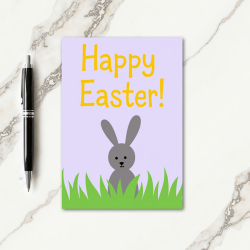 Yellow Letter Spring Card