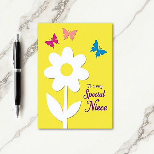Yellow Mothers Day Flower Card