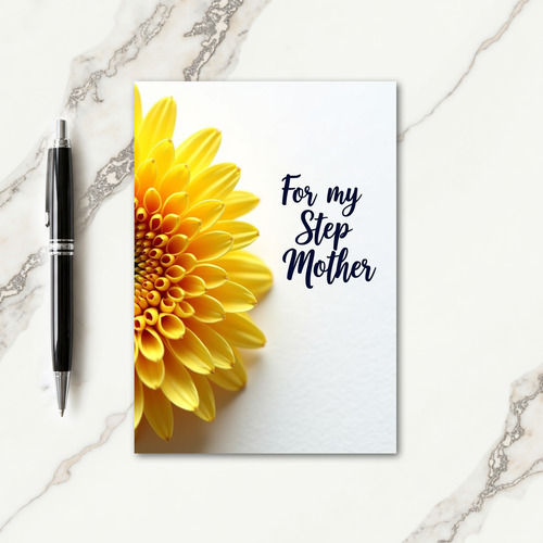 Yellow Orange Flower Day Card