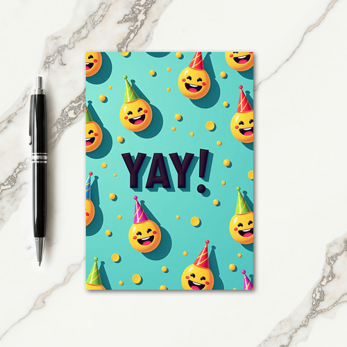 Yellow Smile Birthday Card