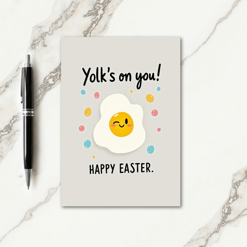 Yolks On You Happy Easter Card