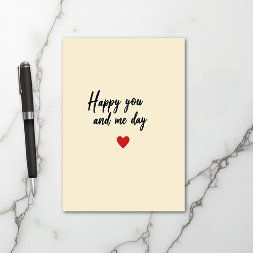 You And Me Love Card