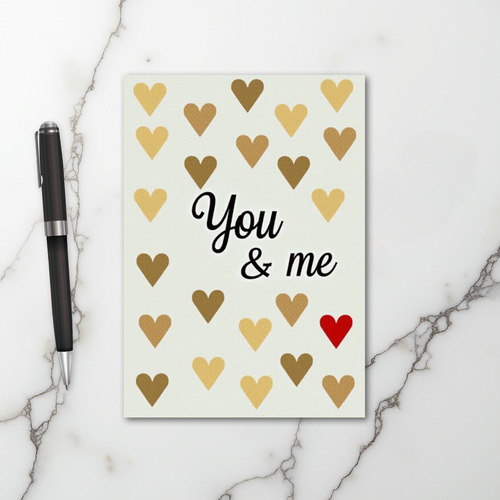 You And Me Romantic Love Card