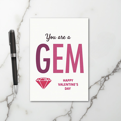 You Are A Gem Valentines Day Card