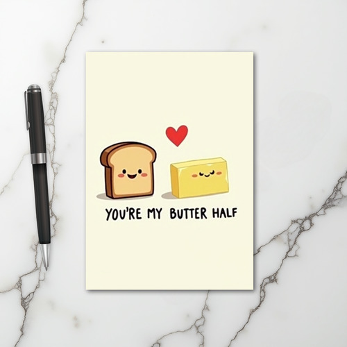You Are My Butter Half Card