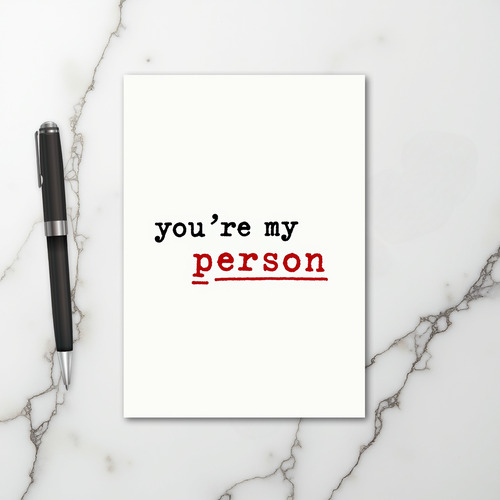 You Are My Person Best Friend Card