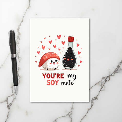 You Are My Soy Mate Love Card