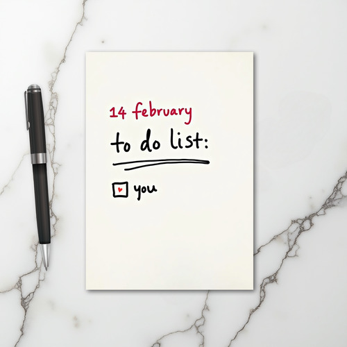 You Are My Valentines To Do List Card