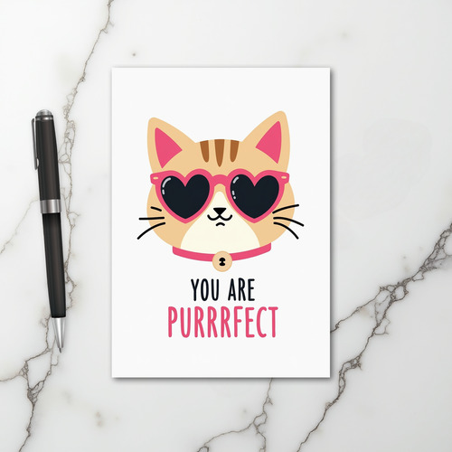 You Are Purrrfect Cat Card