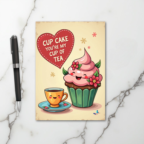 Youre My Cup Of Tea Cupcake Card