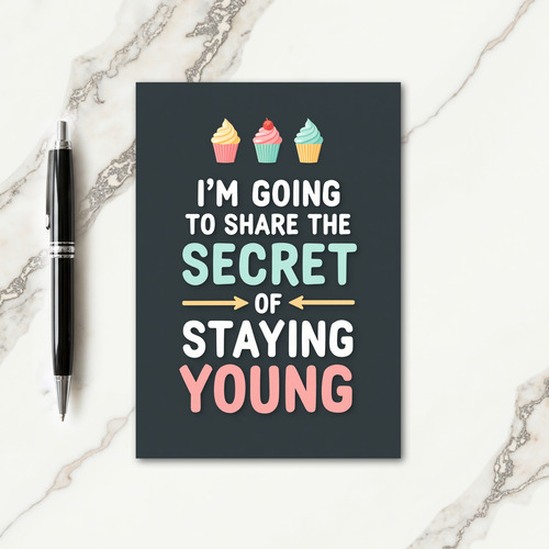 Youthful Dessert Birthday Card
