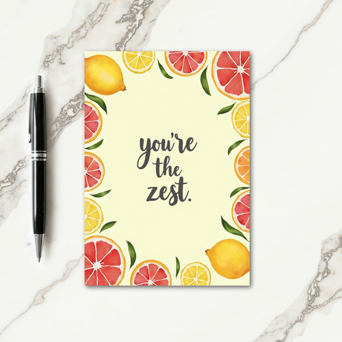Zestful Mothers Day Citrus Art Card