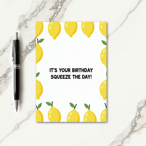 Zesty Birthday Card