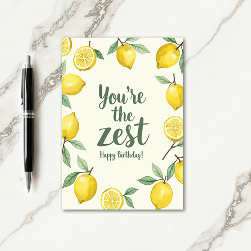 Zesty Birthday Fruit Card