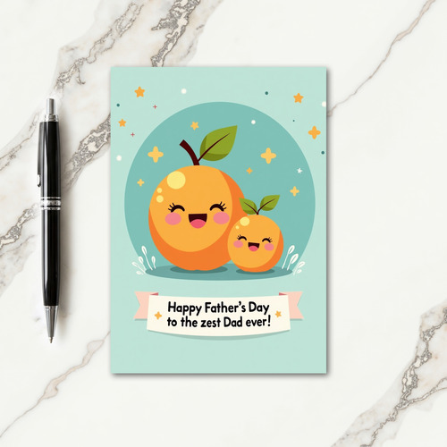 Zesty Fathers Day Scene Card