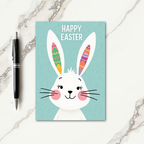 Zigzag Easter Bunny Pattern Card