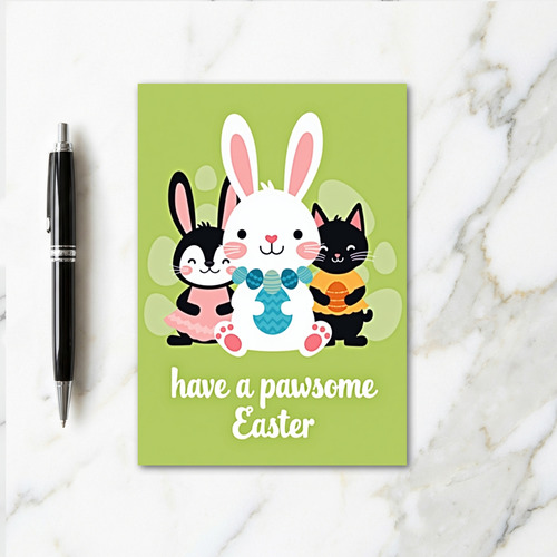 Zigzag Easter Friends Card