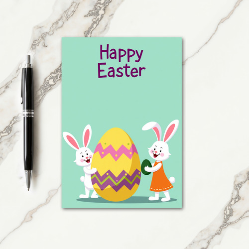 Zigzag Oval Celebration Card